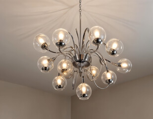 Obraz premium Lamp Ceiling Modern LED Chandelier Energy Efficient Electric Apartment Decoration