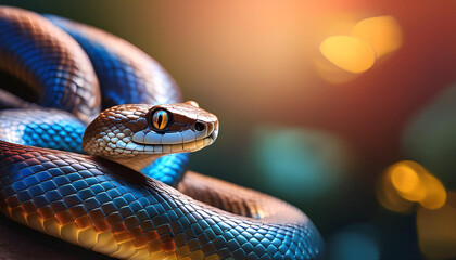 Obraz premium Close-Up of a Snake