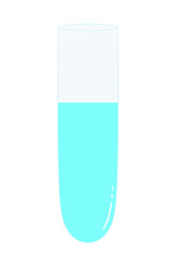 Doodle laboratory equipment test tube simple illustration that can be use for social media, sticker, wallpaper, decoration, etc. with aesthetic color