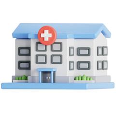 Obraz premium Hospital 3D Icon