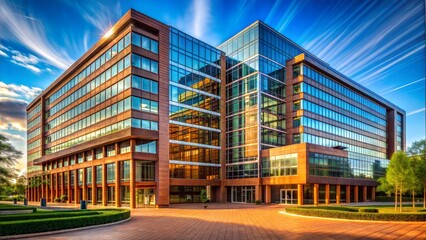 large corporate building that is the head office of a global business that sells payment solutions