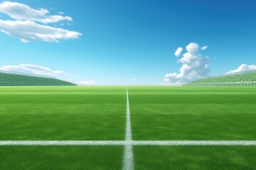 Obraz premium Field backgrounds landscape football.