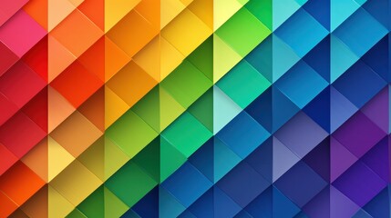 Obraz premium A dynamic and eye-catching backdrop with bright rainbow diagonal stripes running across the image,