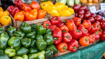 red and yellow peppers