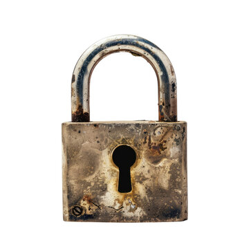 recommend clip art: A padlock on white background.