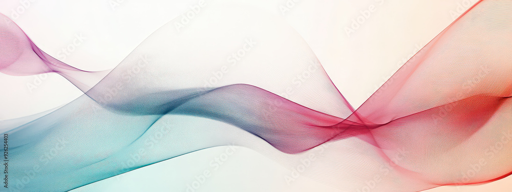 Sticker a colorful wave with a white background