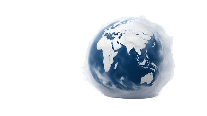 Obraz premium wind storm frozen earth planet
