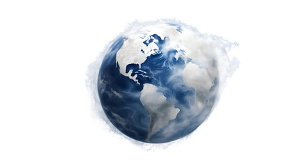 Fototapeta premium wind storm frozen earth planet