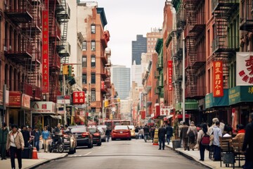 Street china town soho NYC.