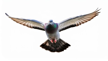 Fototapeta premium Dove in flight isolated.