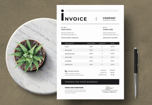 Minimal Invoice Layout
