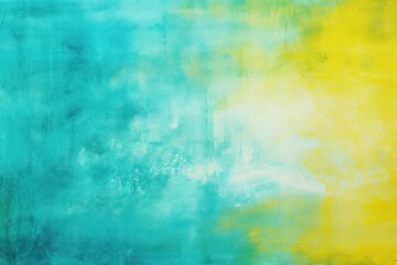 Fototapeta premium Painting backgrounds turquoise textured.