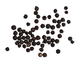 Black pepper or piper nigrum on transparent background.