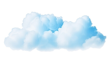 blue clouds on a white background. Telephoto lens photography Realistic daylight © Meesunal