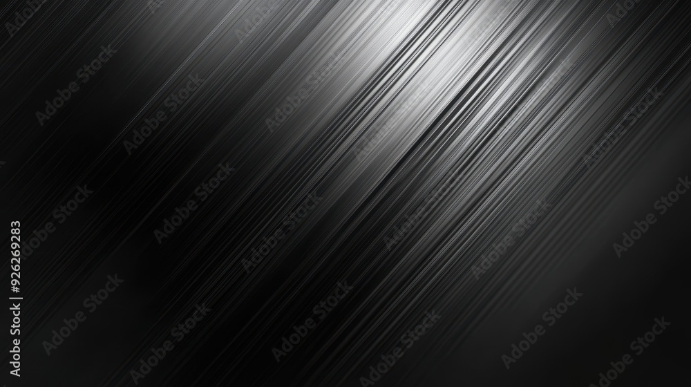 Poster a sleek, abstract black and white gradient with diagonal lines creating a modern texture.