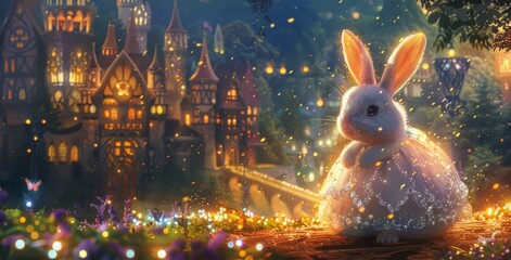 Magical Rabbit in a Fairytale Town.