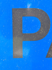 Written Wording in Distressed State Typography Found Letter Randsom Note P