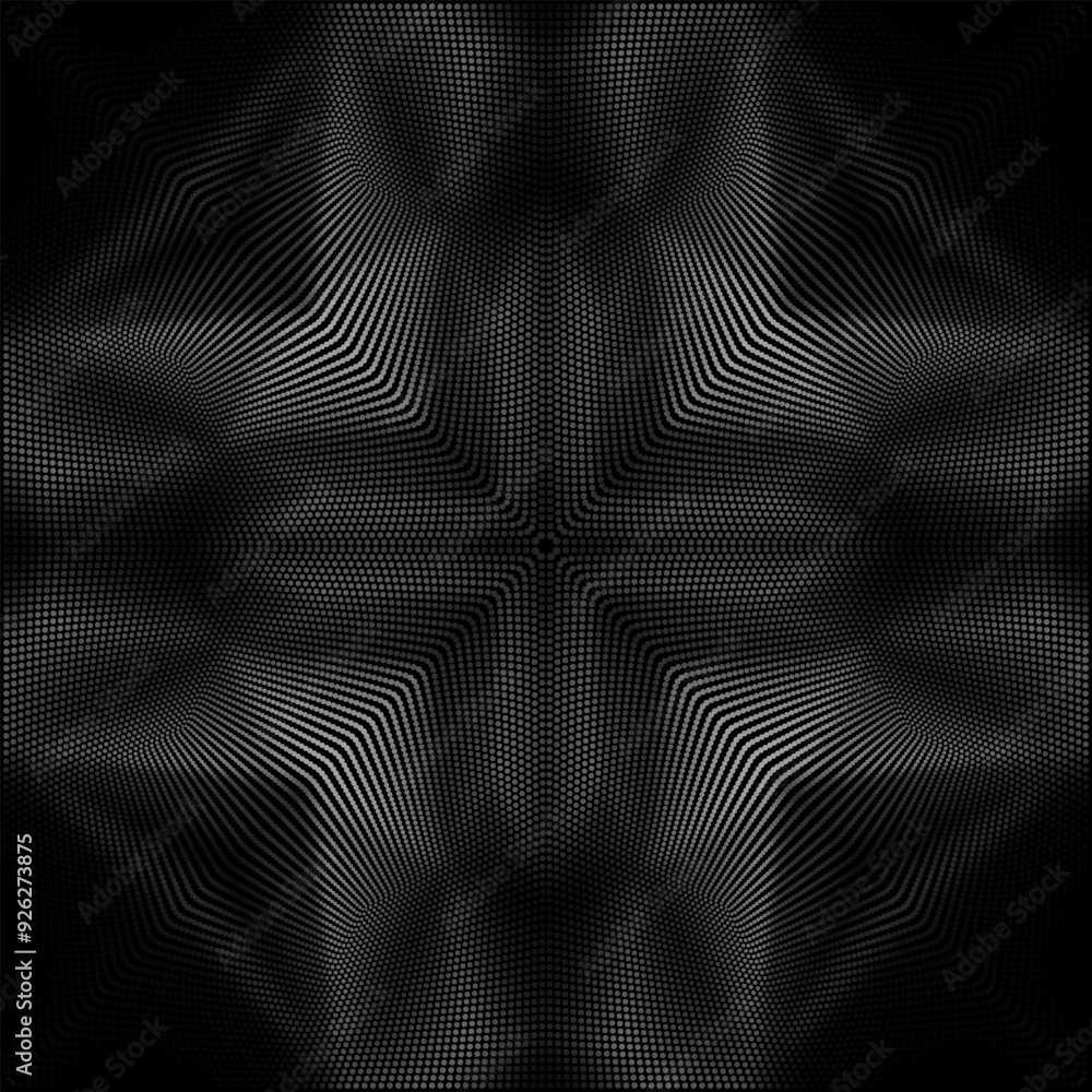 Poster wave pattern vector. 3d glowing abstract digital particles background. technology concept. abstract 