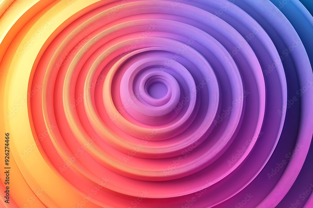 Poster abstract spiral background with colorful gradient circles