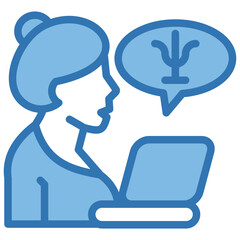 Obraz premium Online Therapy Icon