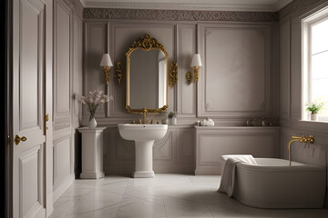 interior of a classic style bathroom