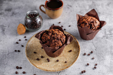 Homemade delicious chocolate chip cookies.