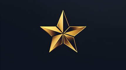 Modern and unique geometric star abstract logo template design. Logo for business, brand and company, Generative AI
