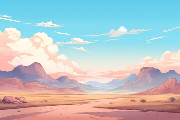 Naklejka premium Desert landscape backgrounds outdoors.