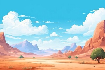 Desert landscape backgrounds panoramic.
