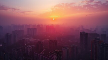 Vibrant Sunlit Landscape of China with Scenic Natural Beauty and Nature.