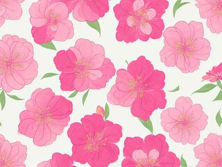 Sakura flower seamless pattern element in vector form.