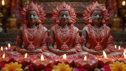Fototapeta premium buddha statue in the temple