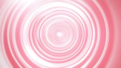 Naklejka premium white glowing spiral on light pink background