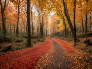 morning in the forest,autumn in the forest,sunset in the forest,path in the forest