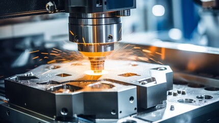 Precision cnc machining for aerospace  crafting rocket engine components with intricate detail