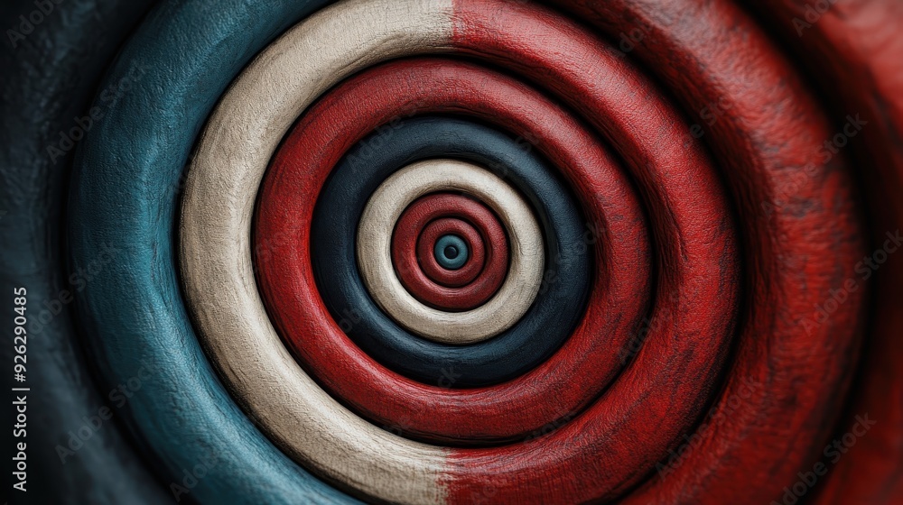 Poster a striking abstract swirl pattern utilizing bold and vibrant colors to create an eye-catching visual