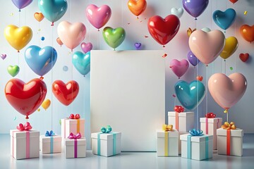 happy birthday party background or banner template