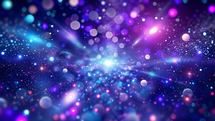 abstract glitter silver, purple, blue lights background. de-focused