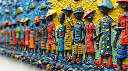 Fototapeta premium people in a row