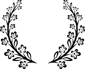 Elegant Hand-Drawn Floral Wreaths