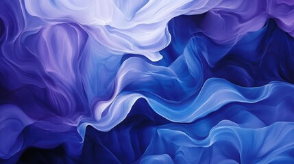 Obraz premium Beautiful abstract swirl of purple and blue hues creating a serene and dynamic flow, ideal for backgrounds or artistic projects.