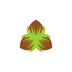 hazelnut logo vector symbol icon
