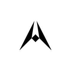 logo letter a logo black symbol vector icon