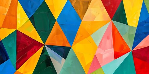 Abstract Geometric Illustration with Vibrant Colors