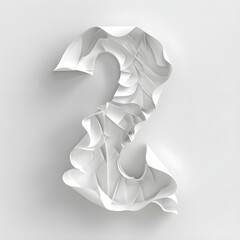 Abstract futuristic design white background 3d render white waves white background,
