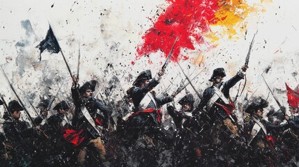 French Revolution Battle Scenes: A Fine Art Painting 2