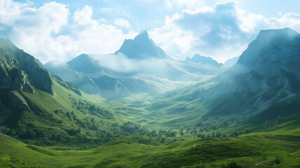 Fototapeta premium landscape in summer