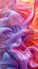 Obraz premium Pastel gradient, AIgenerated, soft neon glow, smooth texture