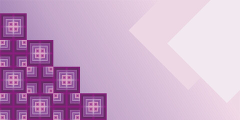 composition of square geometric areas and empty space with gradient colors and violet tones as inspiration for textile design and background design in visual communication