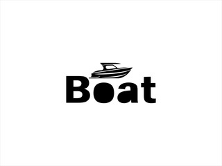 Boat logo vector design 